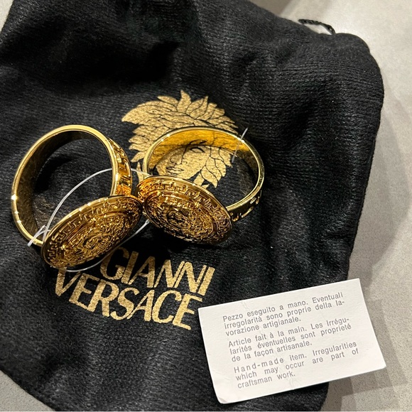Gianni Versace 2 Vintage Napkin Holders Handmade In Italy. - Picture 8 of 8